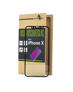 Panzerglas Apple iPhone X / 10 Schutzfolie Schutzgals Echtglas Displayschutz 5 D
