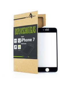 Apple iPhone 7 PLUS FULL-FRAME Schutzglas Displayschutz in SCHWARZ, ROT und WEISS