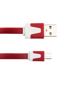 Inline Flachkabel Micro USB zu USB Daten- und Ladekabel 1,0 Meter