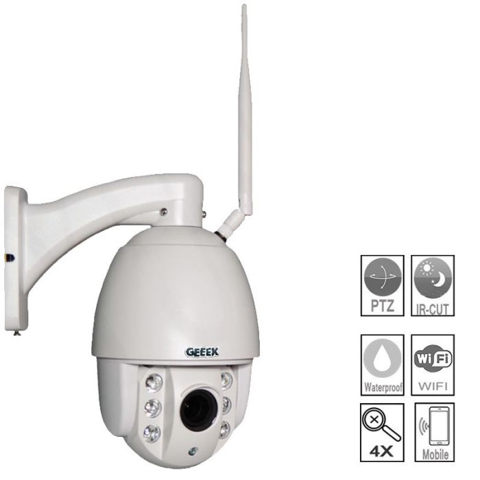 HD IP Überwachungskamera Dome PTZ Wifi 1080p Outdoor Wasserdicht 4x Zoom 