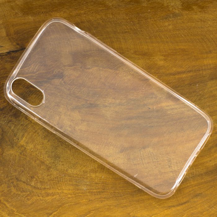 Silikon Handyhülle für das Apple iPhone X Transparent mit geschützten seiten Tasten